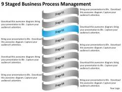 2013 business ppt diagram 9 staged business process management powerpoint template