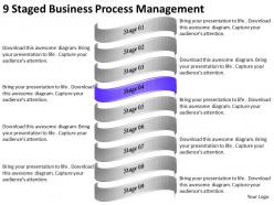 2013 business ppt diagram 9 staged business process management powerpoint template