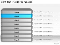 2013 business ppt diagram eight text fields for process powerpoint template