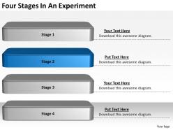 2013 business ppt diagram four stages in an experiment powerpoint template