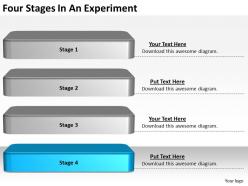 2013 business ppt diagram four stages in an experiment powerpoint template