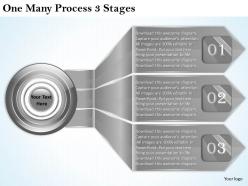 2013 business ppt diagram one many process 3 stages powerpoint template