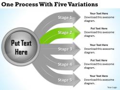 2013 business ppt diagram one process with five variations powerpoint template