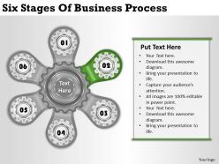 2013 business ppt diagram six stages of business process powerpoint template