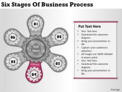 2013 business ppt diagram six stages of business process powerpoint template