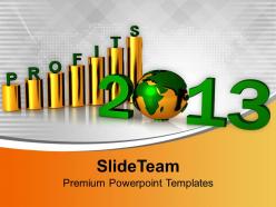 2013 business profit graph globe powerpoint templates ppt themes and graphics