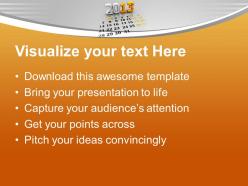 2013 calendar template powerpoint templates ppt themes and graphics 0113