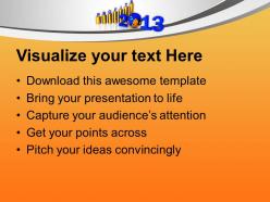 2013 forth coming year shwing profits in business powerpoint templates ppt themes and graphics