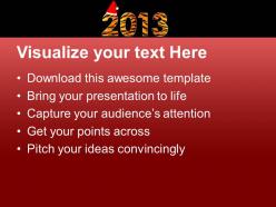 2013 new year concept and christmas theme powerpoint templates ppt themes and graphics