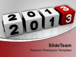 2013 new year cubes powerpoint templates ppt backgrounds for slides 0113