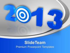 2013 new year target powerpoint templates ppt backgrounds for slides 0113