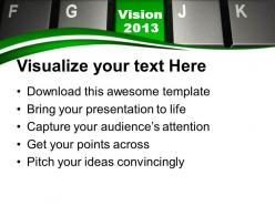 2013 vision on keyboard technology powerpoint templates ppt themes and graphics 0113