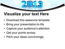 2013 with gifts new year celebration powerpoint templates ppt backgrounds for slides 0113
