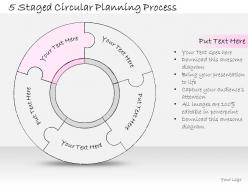 2014 business ppt diagram 5 staged circular planning process powerpoint template