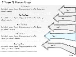 2014 business ppt diagram 5 stages of business growth powerpoint template