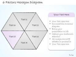 2014 business ppt diagram 6 factors hexagon diagram powerpoint template