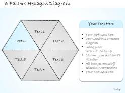 2014 business ppt diagram 6 factors hexagon diagram powerpoint template