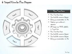 70048289 style variety 1 gears 6 piece powerpoint presentation diagram infographic slide