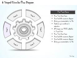 70048289 style variety 1 gears 6 piece powerpoint presentation diagram infographic slide