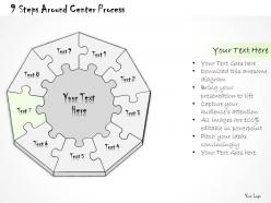 2014 business ppt diagram 9 steps around center process powerpoint template