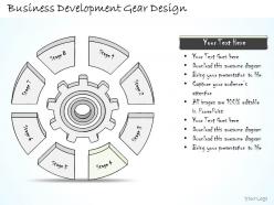 2014 business ppt diagram business development gear design powerpoint template