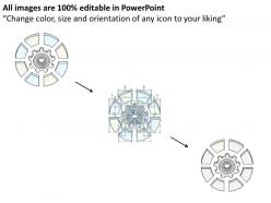 78319253 style variety 2 gears 8 piece powerpoint presentation diagram infographic slide