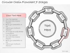 2014 business ppt diagram circular chain flowchart 7 stages powerpoint template