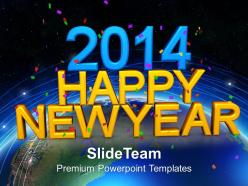 2014 Happy New Year PowerPoint Templates PPT Backgrounds For Slides 1113