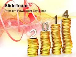2014 new year financial targets powerpoint templates ppt backgrounds for slides 1113