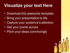 2014 new year financial targets powerpoint templates ppt backgrounds for slides 1113