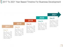 2017 to 2021 year based timeline for business development powerpoint sample