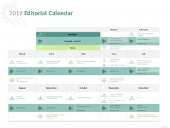 2019 editorial calendar channel content ppt powerpoint presentation model example file
