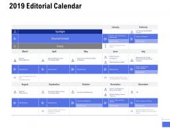 2019 editorial calendar ppt powerpoint presentation portfolio design inspiration