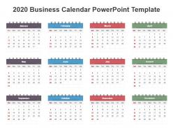 2020 business calendar powerpoint template