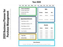 2020 business planner for purchase management