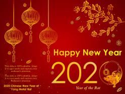 2020 chinese new year of yang metal rat ppt outline