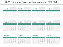 2021 business calendar management ppt slide