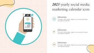 2023 Yearly Social Media Marketing Calendar Icon
