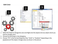 77711601 style variety 1 gears 6 piece powerpoint presentation diagram infographic slide