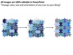 20 pieces 4x5 rectangular jigsaw puzzle matrix powerpoint templates 0812