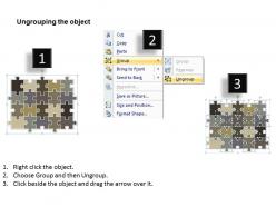 20 pieces 5x4 rectangular jigsaw puzzle matrix powerpoint templates 0812