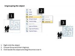 2102 business ppt diagram getting through the maze powerpoint template