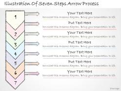 2102 business ppt diagram illustration of seven steps arrow process powerpoint template