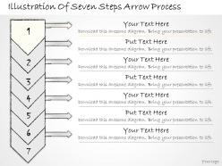 2102 business ppt diagram illustration of seven steps arrow process powerpoint template