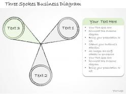 2102 business ppt diagram three spokes business diagram powerpoint template