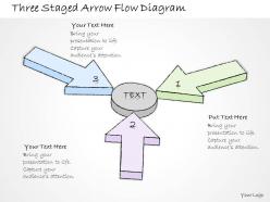 2102 Business Ppt Diagram Three Staged Arrow Flow Diagram Powerpoint Template