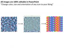 210 pieces 15x14 rectangular jigsaw puzzle matrix powerpoint templates 0812
