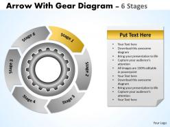 98206184 style variety 1 gears 6 piece powerpoint presentation diagram infographic slide
