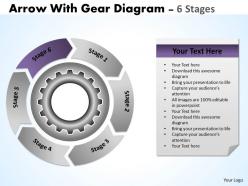 98206184 style variety 1 gears 6 piece powerpoint presentation diagram infographic slide