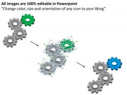 26041460 style variety 1 gears 4 piece powerpoint presentation diagram infographic slide